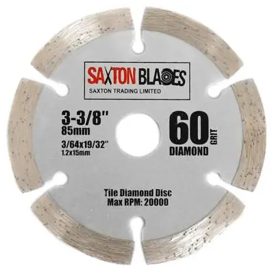 Saxton 85mm Diamond Tile Circular Saw Blade For Worx Worxsaw Bosch Makita Ryobi  • £7.99