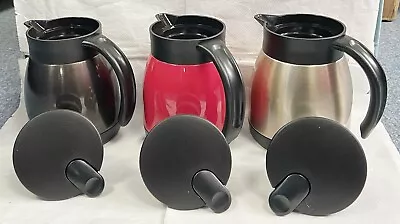 1L Stainless Steel Tea Pot Insulated Vacuum Jug Flask Coffee Lid Thermos Travel • £19.99