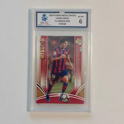 Lionel Messi 2009 Panini Mega Cracks #69 MGC Graded Card FC Barcelona • $197.90