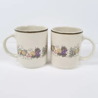 £19.50 • Buy Royal Doulton Lambethware Harvest Garland Tea Coffee Mugs Vintage England X 2