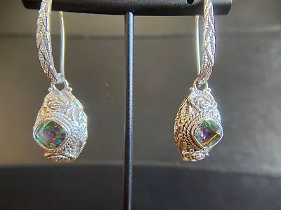 Sarda Bali Made 925 “Tropical Vibe”Odyssey Calypso Mystic Quartz Earrings • $135