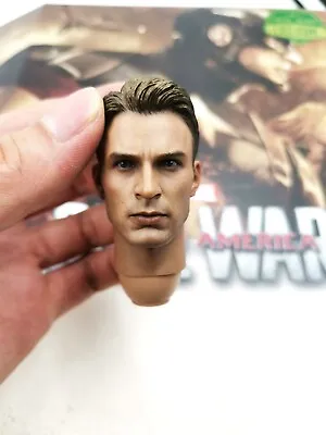 HT MMS360 1/6 Head Sculpt Collectible Captain America Civil War Hot Toys Figure • $135.02