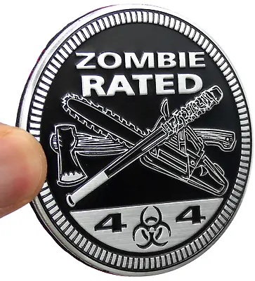 1pc Zombie Rated Sticker Decal Emblem 4x4 Badge Auto Fender 6cm 2.36  • $6.88