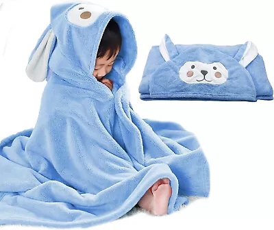 Premium Hooded Towels For Kids Childrens Beach Swimming Bath Towels With Hood • £7.79