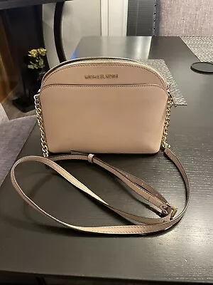 Leather Michael Kors Pink Crossbody Bag • $35