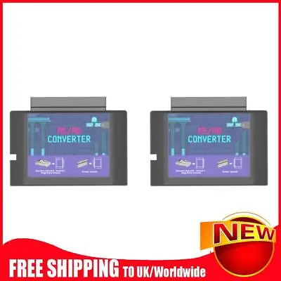 2Pcs MS To MD Game Card Converter Game Video Cassette For Master System For Mege • £18.41