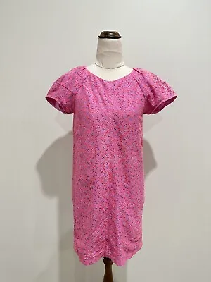 $48 • Buy GORMAN | Size 6 | Lacy Fully Lined Cotton Mixed Shift Dress