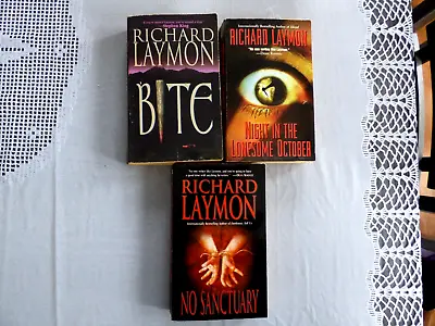 Books Lot Of 3 Richard Laymon Horror Novels • $15.99