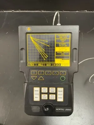 Olympus Nortec 2000D Eddy Current Instrument PLUS Two Eddy Current Slide Rules! • $1000