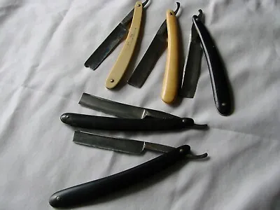 Lot Of 5 Vintage Straight Razors Complete Just Need Cleaning. • $50.99