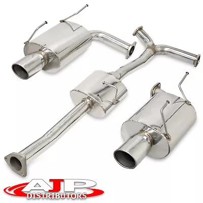 Stainless Steel Catback Exhaust 63mm Pipe 4  Dual Tips For 2000-2009 Honda S2000 • $284.99