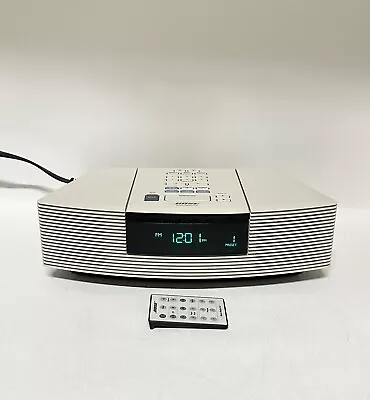 Bose AWRC-1P ~ Wave Radio CD Player With Remote ~ White ~ TESTED / WORKS • $179.90