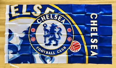 CHELSEA FC Flag Big Banner Large Size: 90cm X 150cm Brand New Stock Now • $29.95