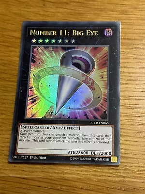 Yu-Gi-Oh! Number 11: Big Eye BLLR-EN066 1st Edition Ultra Rare • $8.69