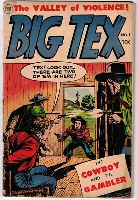 BIG TEX # 1 (TOBY PRESS) (1953) Altered John Wayne Stories • $13.95