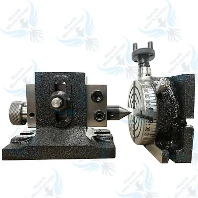 3  / 80mm 4 Slot Rotary Table Horizontal / Vertical Milling With Tailstock • $135