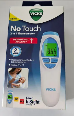 3-in-1 NO-TOUCH Thermometer -Vicks   - New In Box - For Children/Adults. • $19.99