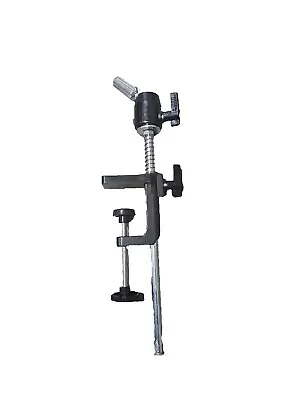 Adjustable Cosmetology Mannequin Head Holder C-Clamp Table Stand Swivel Metal • $15.95