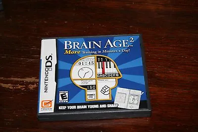 $4.99 • Buy  Nintendo Ds ~ Game Cartridge~ Cartridge,case, Paperwork~brain Age 2 Last Chance
