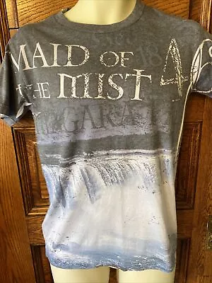 Vintage Niagara Falls NY New York MAID OF THE MIST All Over Print T SHIRT Sz S • $29.88