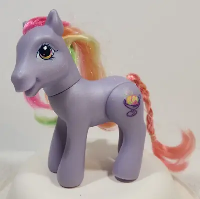 My Little Pony Rainbow Swirl G3 Ice Cream Cutie Mark Poseable Back Legs 2000 • $12.99