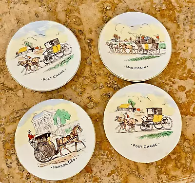 Vintag Burgess & Leigh Burslem England Collectible Plates Set Of 4 • $25