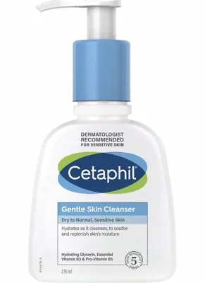 Cetaphil Gentle Skin Cleanser Hydrates Dry To Normal Sensitive Skin 236ml • £11.20