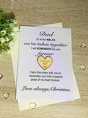 FATHER OF THE BRIDE  Gift Thank You Dad Wedding Day Keepsake Card And Token • £4.50