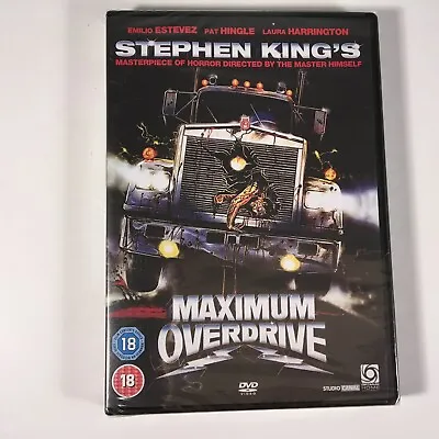 Maximum Overdrive REGION 2 DVD 1986 New Sealed Stephen King Killer Trucks • $25