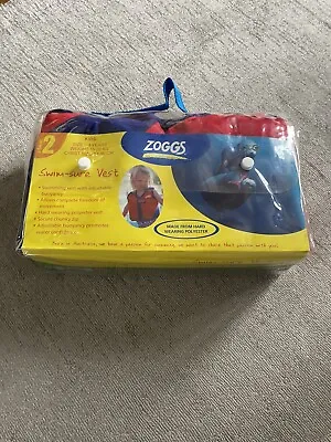 Zoggs Swim Sure Vest / Float Jacket - Red And Blue - 2-4 Years (SEE DESCRIPTION) • £15