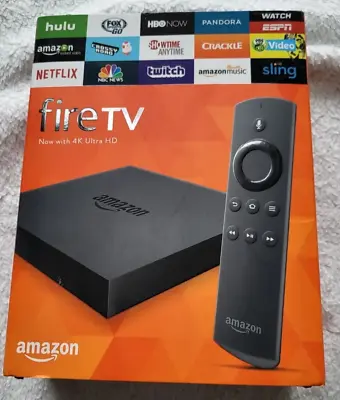 Amazon Fire TV 2nd Generation DV83YW  4K Ultra HD   In Original Box • $22.49