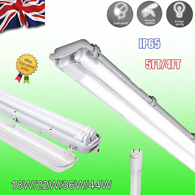 LED Strip Lights Batten Tube Light Office 5FT 4FT Shop Garage Ceiling Lamp UK • £21.85