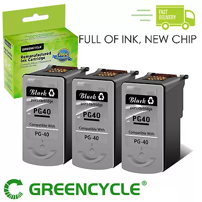 3PK PG-40 Black Ink Cartridges For Canon PIXMA MP470 MX300 MX310 MP160 MP150 • $33.98