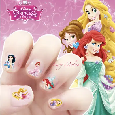 $2.90 • Buy Kids Girls Nail Stickers Nail Art Frozen Princess Mermaid Rapunzel Minnie Tattoo