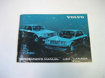 Vintage 1983 Volvo 240 Turbo DL GL GLT 242 244 245 Owner’s Manual Book • $27.99