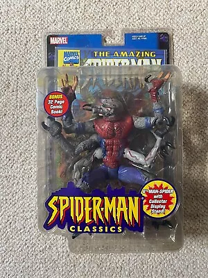 Marvel Toys 6” Man Spider: Spider Man Classics Action Figure With Display Stand • $75