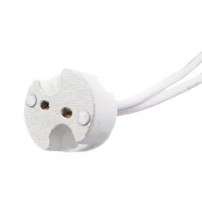 Bioluz LED MR16 Socket MR11 G4 GU5.3 Ceramic Socket With Leads (Pack Of 10) • $11.99