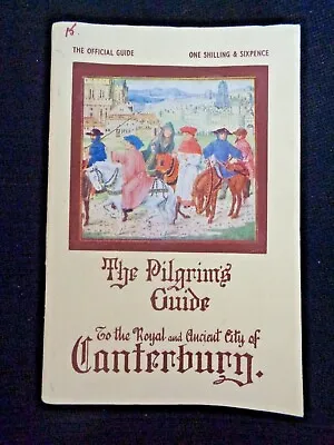 Pilgrim's Guide To The Royal And Ancient City Of Canterbury 1936 Fold-Out Map UK • $9.90