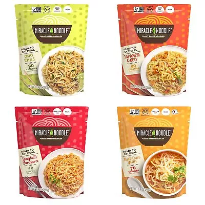 Miracle Noodle Variety Pack Pad Thai Japanese Curry Spaghetti Marinara & Thai... • $35.75