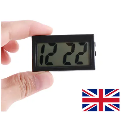 £6.85 • Buy Mini LCD Screen Digital Clock Self-Adhesive Interior Car Auto Desk Dashboard 