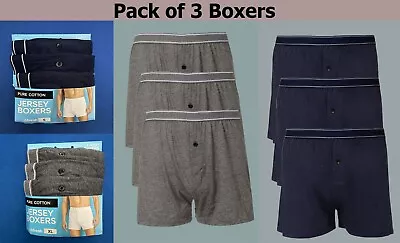 M&S Marks Spencer Men Cotton 3 PACK Boxer Brief Trunk Underwear Pants S-2XL • £7.99