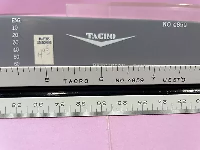 Vintage Triangular Scale Tacro 4859 Architect In Case Japan Professional BAMBOO • $19.99