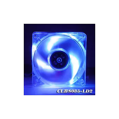 EverCool CLB8035-LD2 80X80X35mm 3 Blue LED Crystal Fan • $8.99