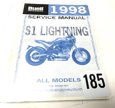 1998 Buell S1 Lightning Factory Shop Service Repair Manual 99490-98Y • $79