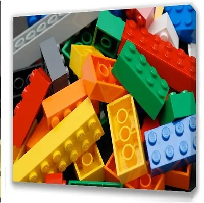 £7.49 • Buy Lego Bricks Kids Bedroom Canvas Picture II