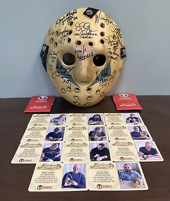 11x Signed Jason Voorhees Mask W/ COAs Friday The 13th Pt 5 Neca Prop Statue • $950