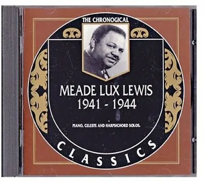 Meade Lux Lewis 1941-44 Classics Cd New Sealed Long Out Of Print • $15