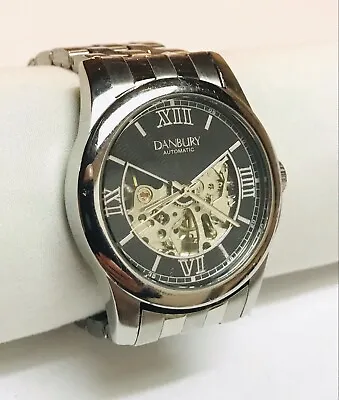 Vintage Men's Danbury Mint Automatic Skeleton Watch Lot 309 • $39.95