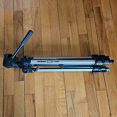 Velbon 7000 Tripod 3 Way Fluid Panhead Camera Tripod - Great Condition • $39.99