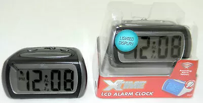 LCD Alarm Clock X Time BLACK Caravan Motorhome RV Boat Camping Home JAYCO PARTS • $17.95